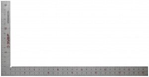 Угольник ЗУБР столярный нерж. сталь, шкала: шаг 1 мм, гравированная, 300 х 150 мм от компании "LaROCHE Construction Services" строительная компания - фото 1