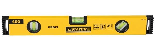 Уровень STAYER "PROFI" "PROFILevel"  коробчатый усиленный, фрезерованный, 3 противоударных ампулы, 100см от компании "LaROCHE Construction Services" строительная компания - фото 1