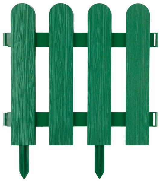 Забор декоративный GRINDA "ШТАКЕТНИК", 29x224см, зеленый от компании "LaROCHE Construction Services" строительная компания - фото 1