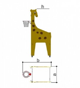 Баскетбольный щит «Жираф»