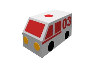 Мягкая контурная игрушка Фургон "Скорая помощь"