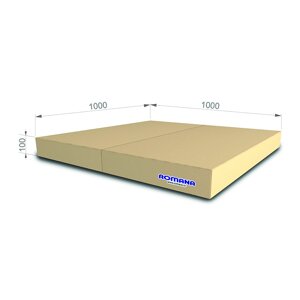 РОМАНА Мягкий щит (Мат) 1000*1000*100, в 2 сложения в Павлодарской области от компании ТОО "Импортёр-KZ"