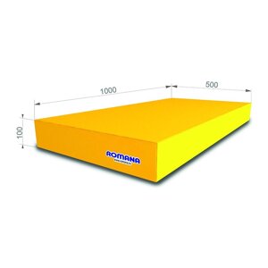 РОМАНА Мягкий щит (Мат) 1000*500*100, одинарный в Павлодарской области от компании ТОО "Импортёр-KZ"