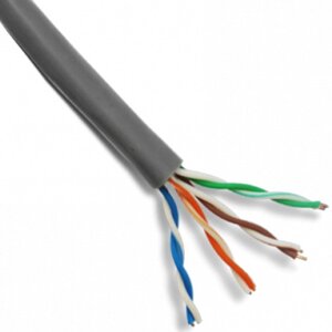 Кабели витая пара CROWN micro Сетевой кабель (cat. 5e) бухта 305 метров (UTP CMU-CC02 Black) Алматы, Астана
