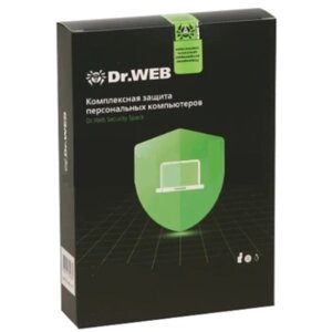 Антивирус dr. web security space 1 год 2пк BOX, BHW-BK-12M-2-A3)