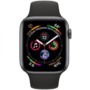 Смарт-часы Apple Watch Series 4, 40mm Space Grey Aluminium Case with Black Sport Band, MU662)