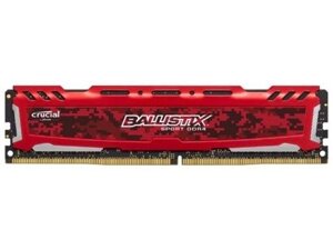 Оперативная память DDR4 2400MHz Crucial Ballistix Sport LT Red
