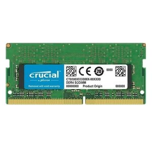 Оперативная память DDR4 2400mhz crucial CT4g4SFS824A 4gb sodimm PC4-19200 CL=17 NON-ECC 1,2V