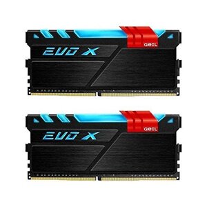 Оперативная память EVO X series kit 16GB (2x8GB) GEIL DDR4 PC4-19200 2400mhz D4 EVO X (GEX416GB2400C16DC)