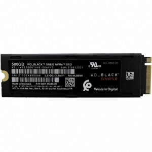 SSD Western Digital SN850, WDS500G1XHE, 500 Гб