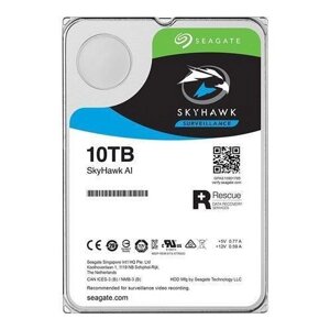 Жесткий диск HDD 10000 Gb Seagate SkyHawk AI (ST10000VE0008), 3.5", 256Mb, SATA III