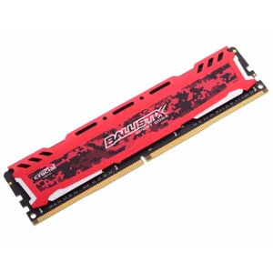 ОЗУ Crucial 16GB DDR4 2400 MHz Crucial Ballistix Sport LT Red PC4-19200