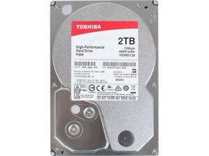 Жесткий диск HDD 2Tb TOSHIBA Р300 SATA 6Gb/s 7200rpm 64Mb 3.5" HDWD120EZSTA Retail