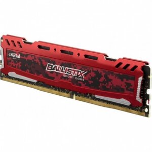 Оперативная память DDR4 2400MHz Crucial 16GB Ballistix Sport LT Red BLS16G4D240FSE