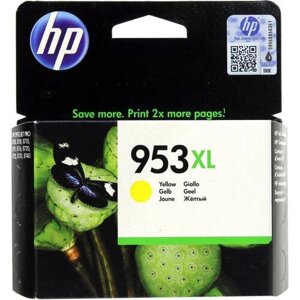 HP струйный картридж 953XL увеличенной емкости, Желтый F6U18AE