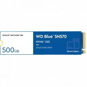 SSD western digital blue SN570, WDS500G3b0C, 500 гб