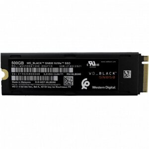 SSD western digital SN850, WDS500G1xhe, 500 гб