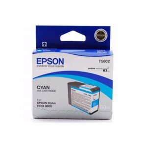 Струйный картридж Epson T5802 Голубой C13T580200