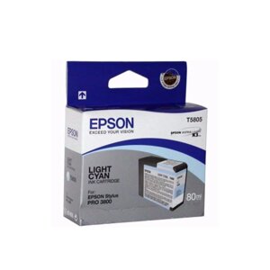 Струйный картридж Epson T5805 Светло-голубой C13T580500