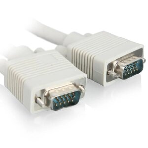 VGA Cable 15m/15m (папа-папа) экранированный 1.5m High Quality 8mm белый