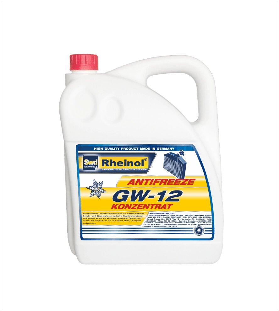 SwdRheinol Antifreeze GW-12 - Антифриз концентрат G12 1,5 кг от компании Смазочные материалы  «SwdRheinol»  в Казахстане - фото 1