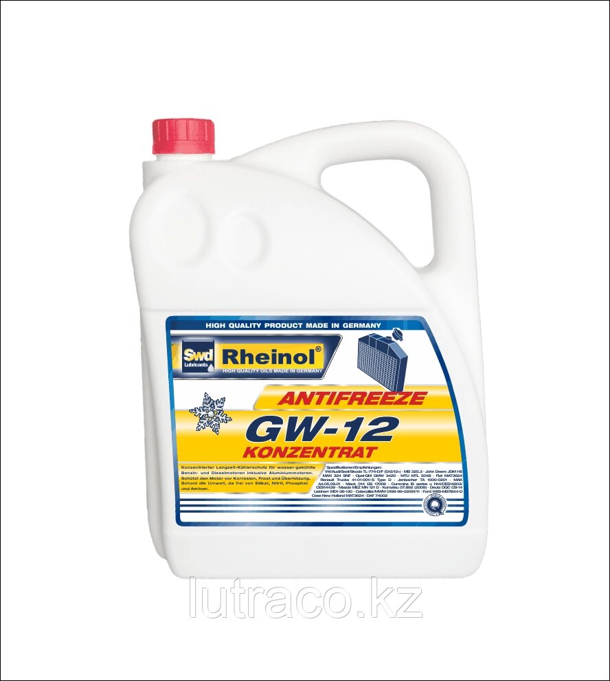 SwdRheinol Antifreeze GW-12 - Антифриз концентрат G12 5 кг от компании Смазочные материалы  «SwdRheinol»  в Казахстане - фото 1