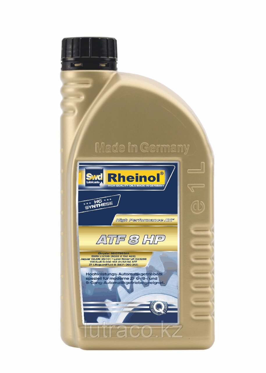 SwdRheinol ATF 8 HP - Синтетическая жидкость для 6-ти, 8-ми и 9-ти ступенчатых коробок 1 литр от компании Смазочные материалы  «SwdRheinol»  в Казахстане - фото 1