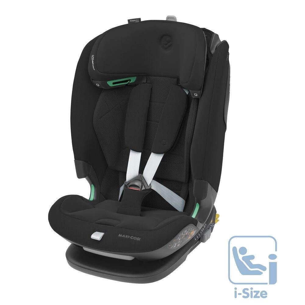 Автокресло группы 1/2/3 (9–36кг) Titan Pro i-Size Authentic Black/черный (Maxi-Cosi, Нидерланды) от компании МИР ДОМА - фото 1