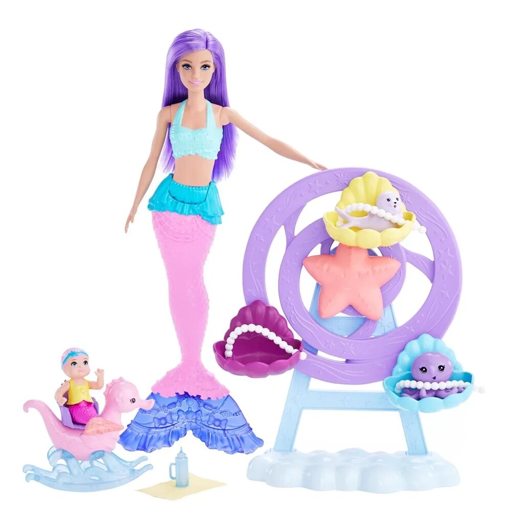 Barbie: Dreamtopia. Игровой набор Русалка с малышом от компании МИР ДОМА - фото 1