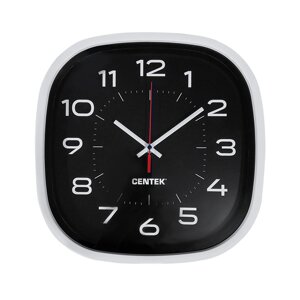 Часы настенные Centek СТ-7106, черные