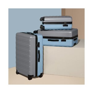 Чемодан NINETYGO Rhine Luggage 20" серо-голубой