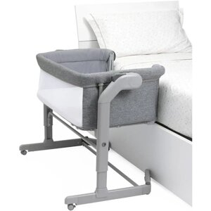 Chicco: Кроватка-манеж Next2Me Magic Evo Dark Grey 0м+