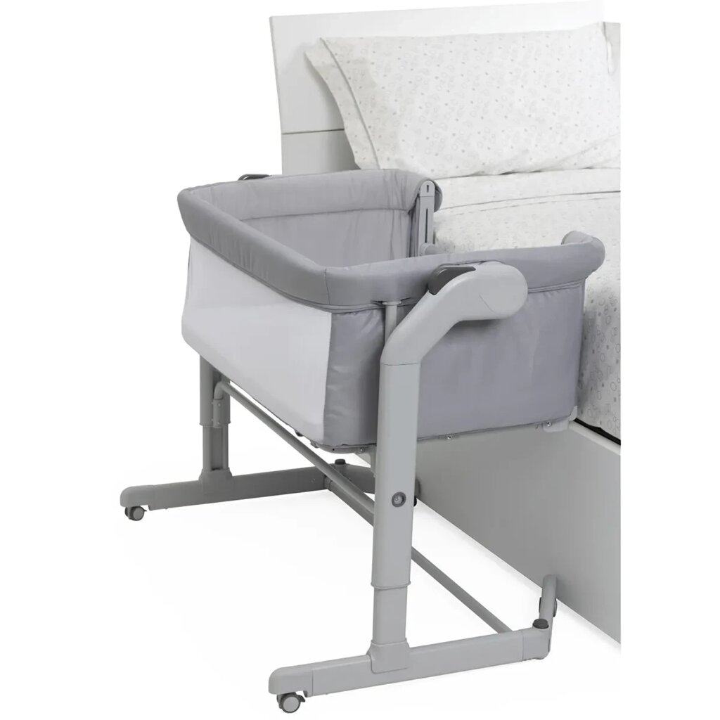 Chicco: Кроватка-манеж Next2Me Magic Evo Grey Mist 0м+ от компании МИР ДОМА - фото 1