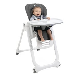 Chicco: Стульчик для кормления Polly Magic Relax Grey Melange