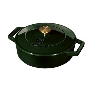 Чугунная кастрюля-жаровня 2,5л Berlinger Haus Emerald