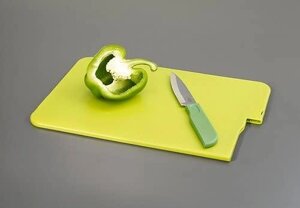 Доска + нож Slice&Store зеленая (Joseph Joseph, Англия)