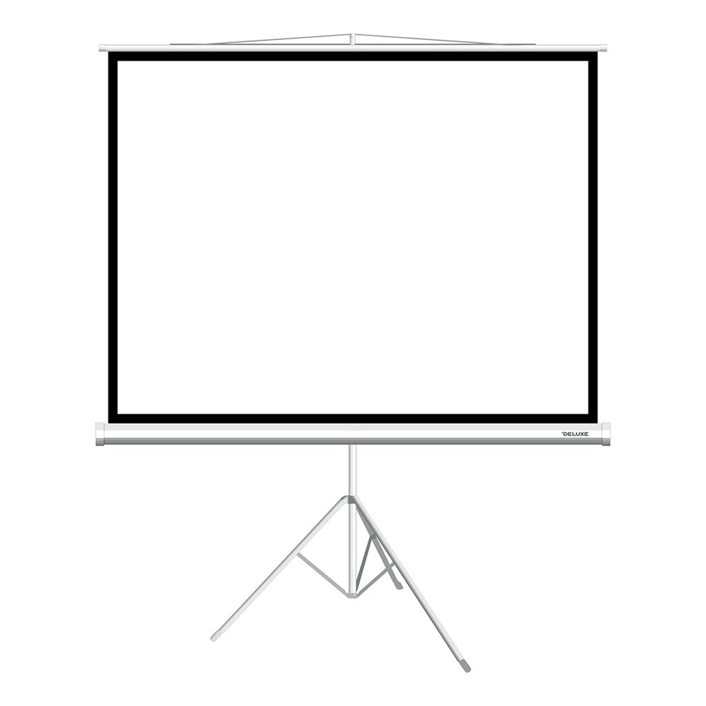 Экран на треноге Deluxe DLS-T203x154W (80"х60"), Ø - 100", Раб. поверхность 203х154 см., 4:3 от компании МИР ДОМА - фото 1