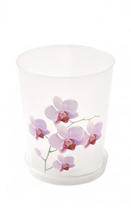 Горшок прозрачный для орхидеи 1,8 л. (Альтернатива пласт, Россия)