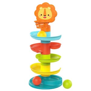 Haunger: игрушка развивающая "Горка для шариков Лев"3 шара)