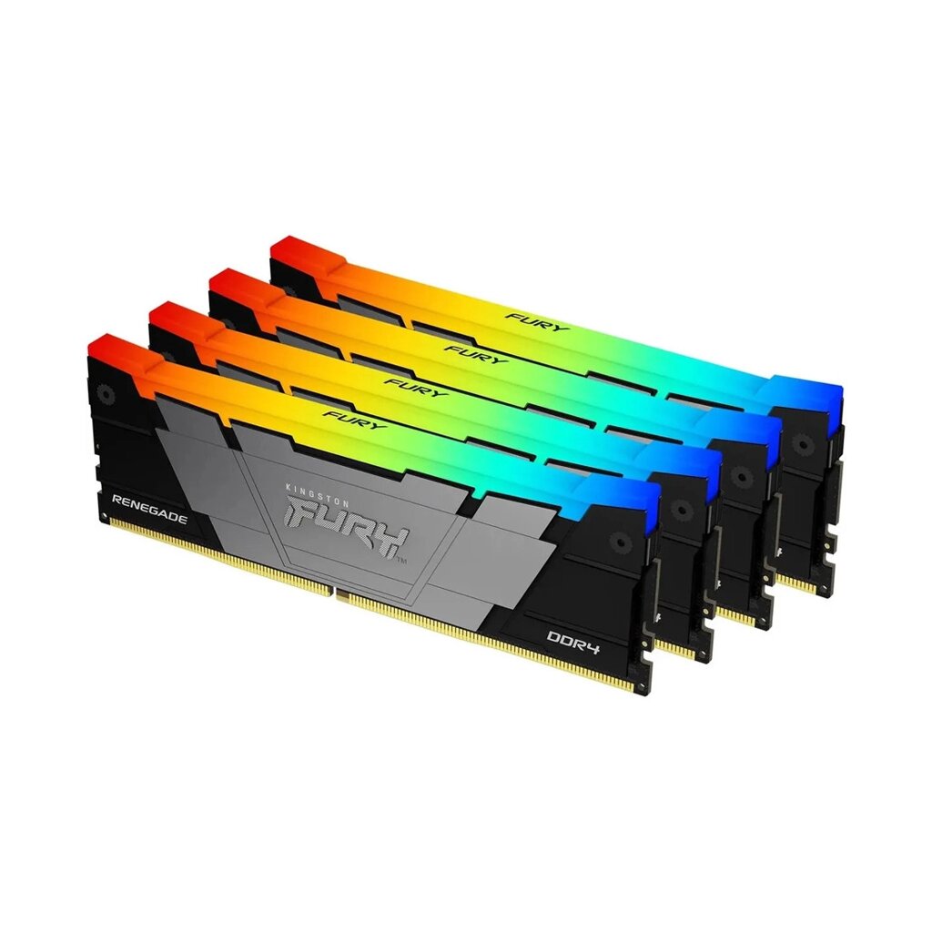 Комплект модулей памяти Kingston FURY Renegade RGB KF436C18RB2AK4/128 DDR4 128GB (Kit 4x32GB) 3600 от компании МИР ДОМА - фото 1