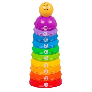 Konig Kids: Развивающая игрушка Пирамидка-стаканчики 6м+