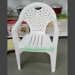 Кресло пластик, белый (Альтернатива пласт, Россия)