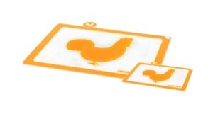 Набор разделочных досок 2 шт. Птица оранжевый (Mastrad, Франция)