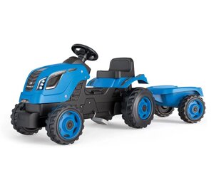 Педальный трактор Farmer XL с прицепом Smoby