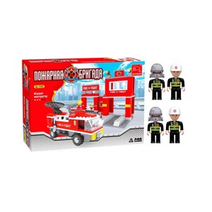 Игровой конструктор Keyixing 21602 ПОЖАРНАЯ БРИГАДА (309 дет.)