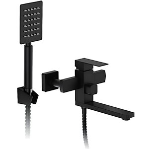 Смеситель Frap для ванны F32802-6 короткий гусак черный