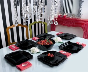 Сервиз столовый 6 пер. 19 пр. AUTHENTIC BLACK (LUMINARC, Франция)