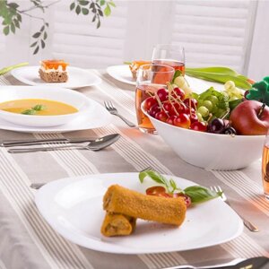 Сервиз столовый 6 пер. 19 пр. Carine White (LUMINARC, Франция)