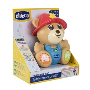 Говорящий мишка Teddy пластиковый ABC рус./англ. 6м+(Chicco, Италия)