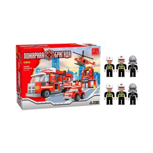 Игровой конструктор Keyixing 21901 ПОЖАРНАЯ БРИГАДА (709 дет.)